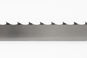 Single sample of 1.5" wide sawmill blade on a white background.